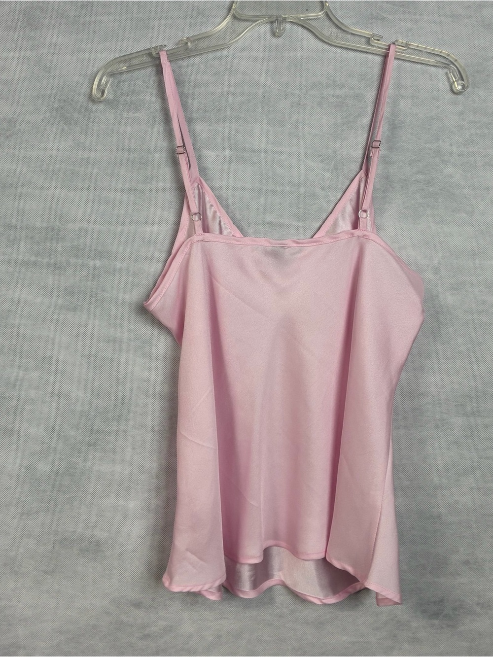 Boston Proper Parisian Pearl Embellished Ruffle Blouse/Cami Pink Sheer Sz L Flaw - Picture 14 of 16